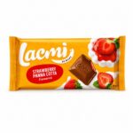 Lacmi Milk Chocolate with Strawberry Panna Cotta (3.17oz / 90g) - 22-pcs Case