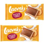 Lacmi Milk Chocolate with Milk Filling and Cookies (3.52oz / 100g) - 18-pcs Case